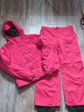 Burton Hot Pink Ski Jacket and Pants Set S